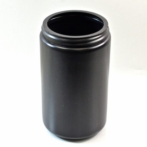 Plastic Jar 32 oz. Wide Mouth Black HDPE 89-400_1349