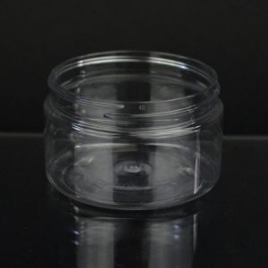 Plastic Jar 4 oz. Heavy Wall Low Profile Clear PET 70-400_1211