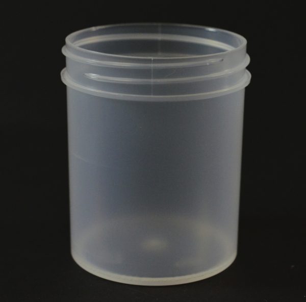 Plastic Jar 4 oz. Regular Wall Straight Base Natural PP 58-400_1287