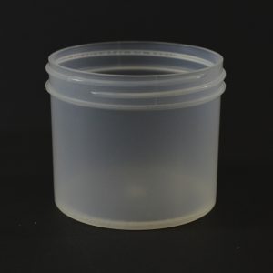 Plastic Jar 4 oz. Regular Wall Straight Base Natural PP 70-400_1290