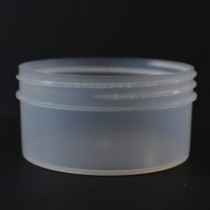 Plastic Jar 4 oz. Regular Wall Straight Base Natural PP 89-400_1293