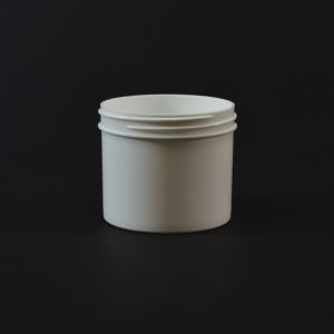 Plastic Jar 4 oz. Regular Wall Straight Base White PP 70-400_1291