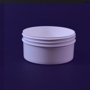 Plastic Jar 4 oz. Regular Wall Straight Base White PP 89-400_1294