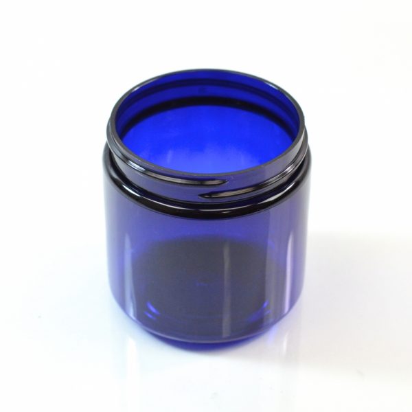 Plastic Jar 4 oz. Straight Sided PET Cobalt 58-400_1370