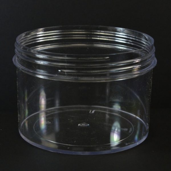 Plastic Jar 40 oz. Regular Wall Straight Base Clear PS 120-400_1337