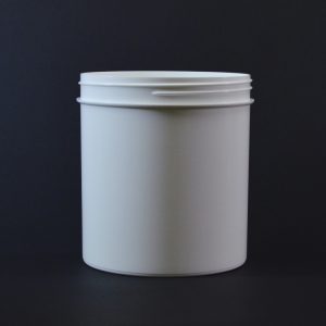Plastic Jar 40 oz. Regular Wall Straight Base White PP 120-400_1339
