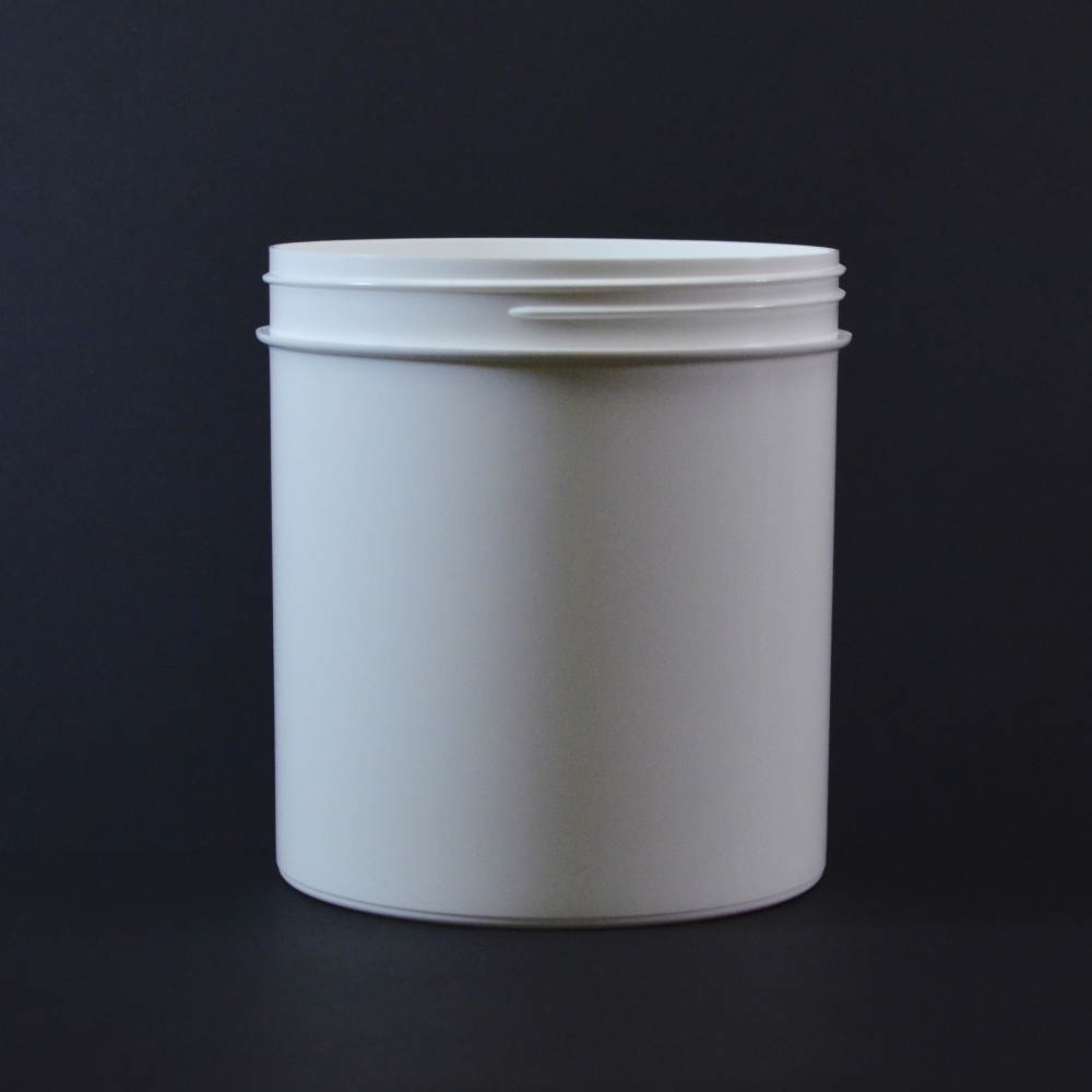 40 oz 120/400 Regular Wall Straight Base White PP Jar