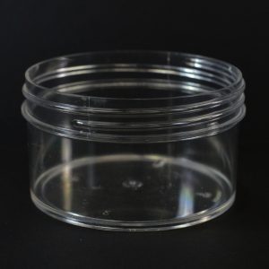 Plastic Jar 6 oz. Regular Wall Straight Base Clear PS 89-400_1301