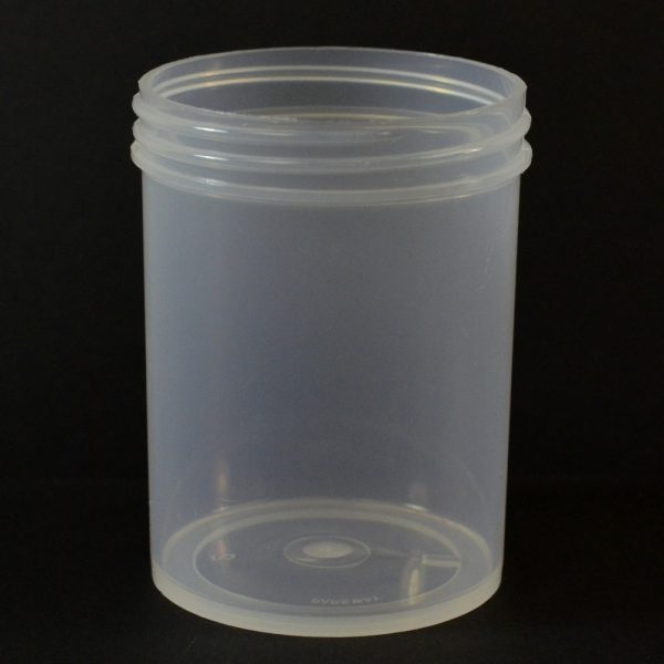 Plastic Jar 6 oz. Regular Wall Straight Base Natural PP 63-400_1296