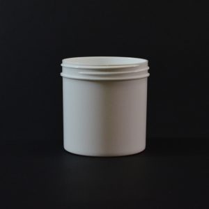 Plastic Jar 6 oz. Regular Wall Straight Base White PP 70-400_1300