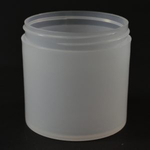 Plastic Jar 6 oz. Thick Wall Straight Base Natural PP 70-400_1479