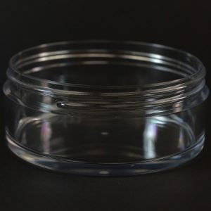 Plastic Jar 8 oz. Heavy Wall Low Profile Clear PETG 100-400_1220