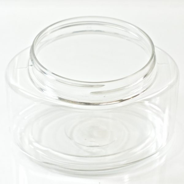 Plastic Jar 8 oz. Palermo Oval Clear PET 70-400_1226