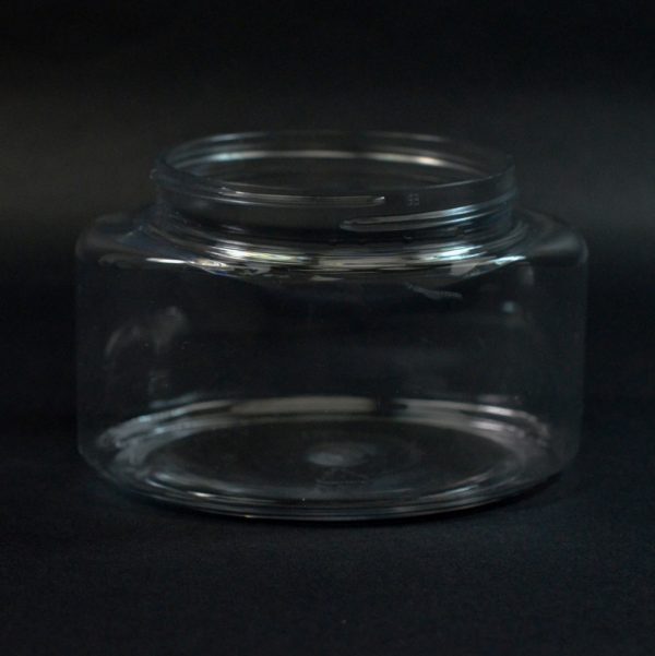 Plastic Jar 8 oz. Powell Oval PET Clear 70-400_1232