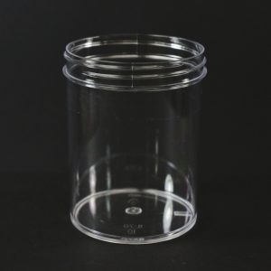 Plastic Jar 8 oz. Regular Wall Straight Base Clear PS 70-400_1307