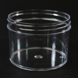 Plastic Jar 8 oz. Regular Wall Straight Base Clear PS 89-400_1310