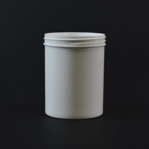 Plastic Jar 8 oz. Regular Wall Straight Base White PP 70-400_1309