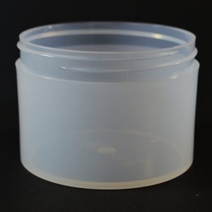 Plastic Jar 8 oz. Thick Wall Straight Base Natural PP 89-400_1489