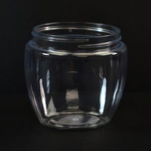 Plastic Jar 8 oz. Venetian Clear PET 70-400_1399