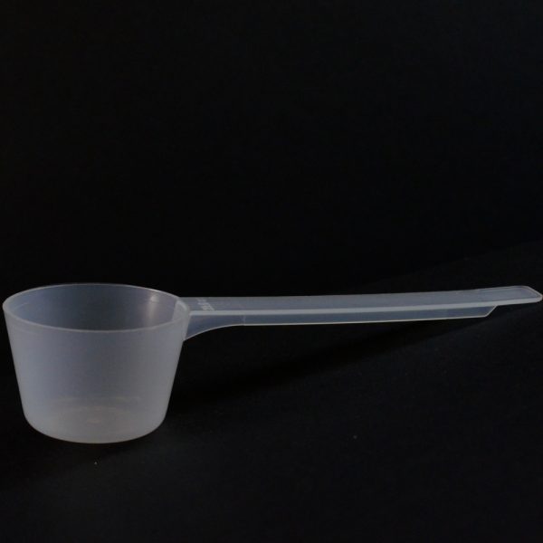 Plastic Measuring Scoop Spoon 29.6cc Natural Long Handle_3683