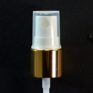 Spray Pump 18-415 White with Shiny Gold Collar Clarified Hood_1670