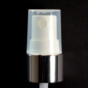 Spray Pump 20-410 White with Shiny Silver Collar Clarified Hood_1685