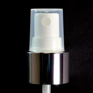 Spray Pump 24-410 White with Shiny Silver Collar Clarified Hood_1720