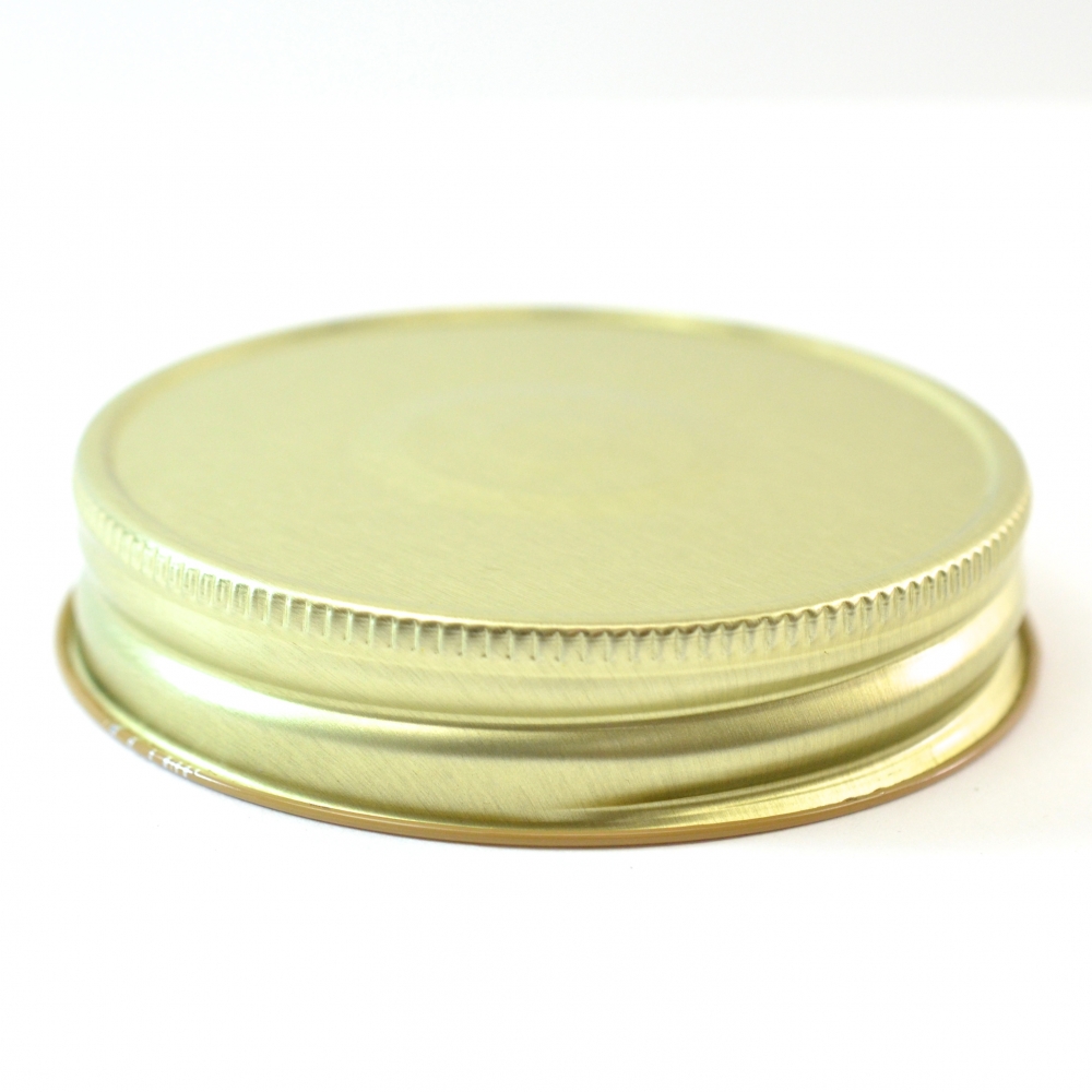 70G-450 Gold-Buff with Button Metal Cap with Plastisol Liner