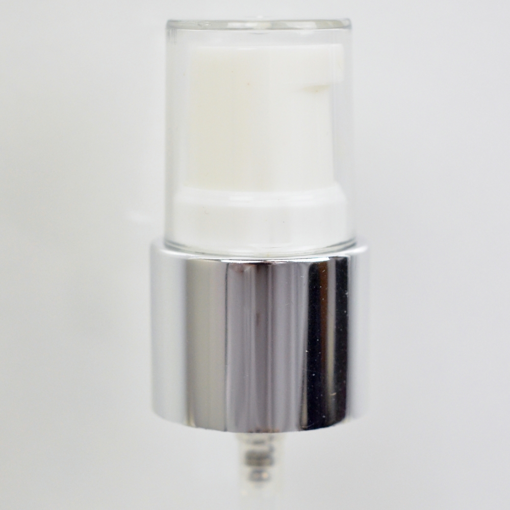 18/415 Treatment Pump Shiny Silver/White/Clear Hood