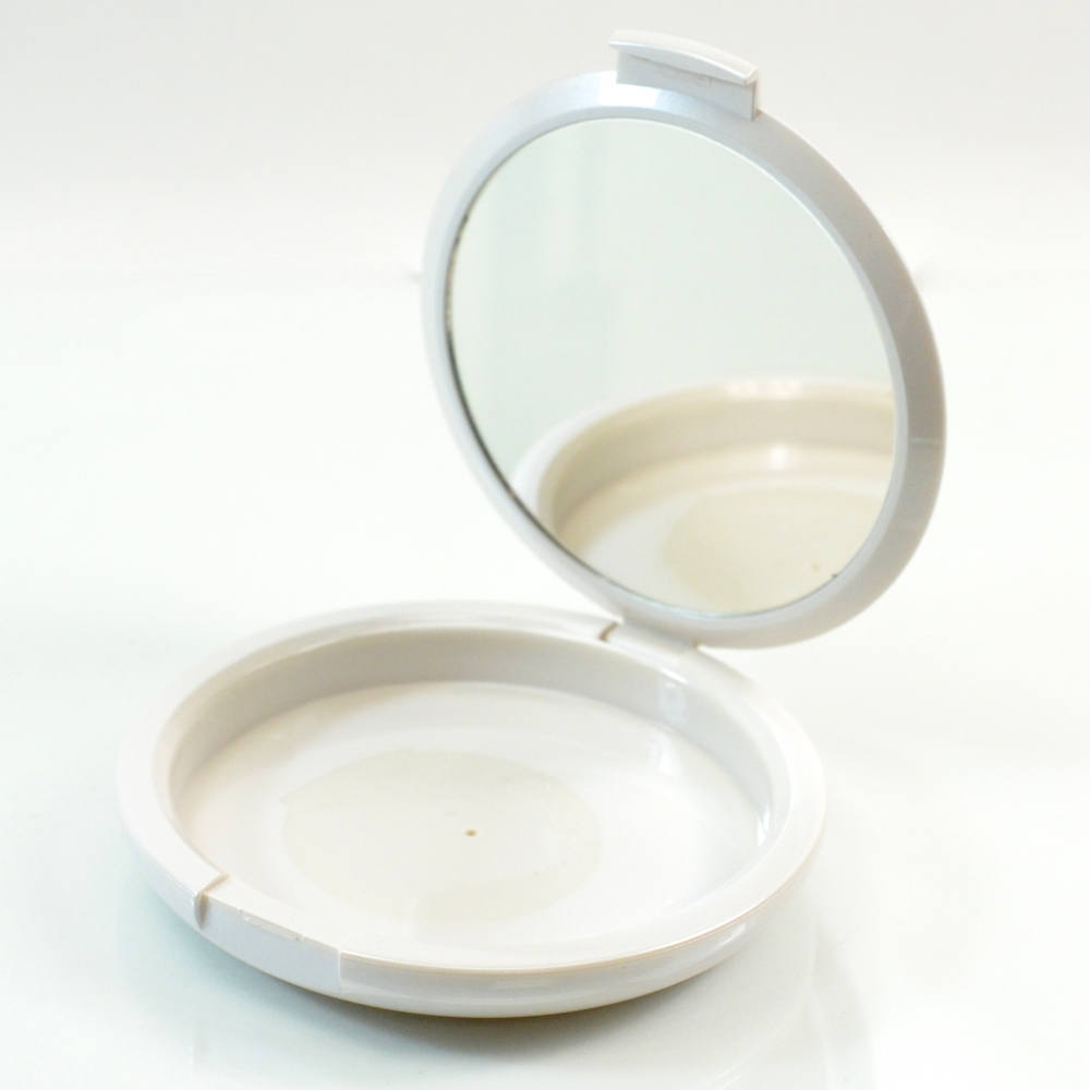 Compact XL Round ABS White with Mirror Pinned-Hinge 3.800″ x 0.835″