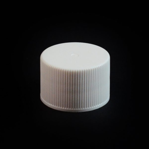 Plastic Cap 24-410 Ribbed White_2790