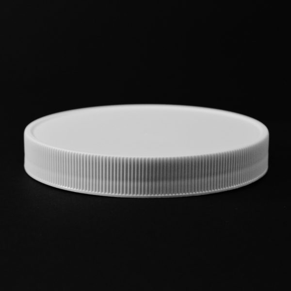 Plastic Cap CT Fine Ribbed White PP 110-400 RM_2837