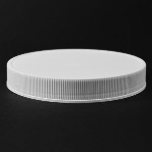 Plastic Cap CT Fine Ribbed White PP 120-400 RM_2839