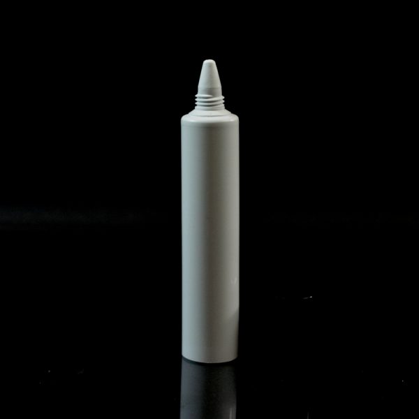 Plastic Tube 0.5 oz. Collapsible White Dispenser Tip Stand Up Cap_2932