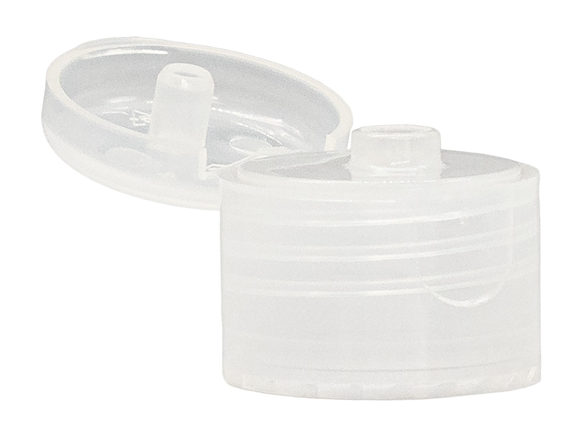 24/410 Smooth Natural Dispensing Caps Snap-Top .190″ Orifice — Pack: 5,000/cs, 42 lbs/cs, 25x17x16”, 25cs/PLT, 125,000/PLT.