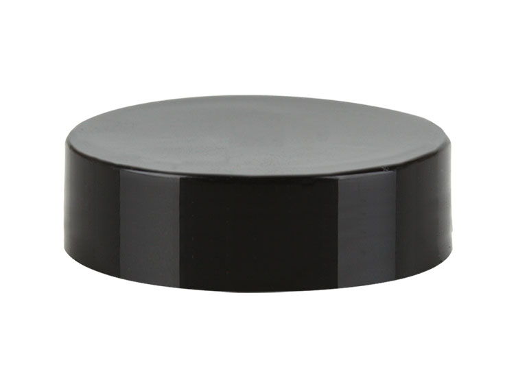 48/485 Smooth Black Caps Metal Shell No Liner — Pack: 360/cs, 12 lbs/cs, 11x9x13”, 119cs/PLT, 42,840/PLT.