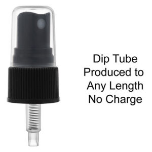 Dip tube with customizable length option.